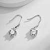 Elegant Vacation Style 925 Sterling Silver Cubic Zirconia Dangle Earrings for Women RS7094-2