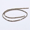 Electroplate Non-Magnetic Synthetic Hematite Beads Strands G-F562-S05-2