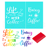 Gorgecraft 1 Sheet Butterfly Pattern Self-Adhesive Silk Screen Printing Stencil DIY-GF0004-06-1