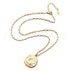 304 Stainless Steel Constellation Pendant Necklaces NJEW-K392-01G-12-4