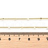 2MM Brass Star Twisted Chain Necklaces NJEW-M108-36G-3