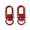 Spray Painted Eco-Friendly Alloy Swivel Snap Hooks Clasps PALLOY-T080-02G-NR-2