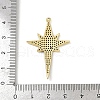 Brass Micro Pave Cubic Zirconia Pendants KK-M322-45G-3