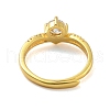 Mother's Day Rings Clear Cubic Zirconia Adjustable Rings RJEW-L120-018G-01-3