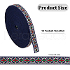 10 Yards Polyester Rhombus Jacquard Ribbons SRIB-WH0011-221-2