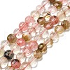 Watermelon Stone Glass Beads Strands G-C179-A6mm-15-2