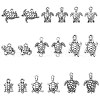 90Pcs 9 Styles Tibetan Style Zinc Alloy Charms TIBEP-CJ0002-02-9