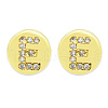 Brass Micro Pave Clear Cubic Zirconia Beads KK-T030-LA843-EX3-1