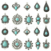 20Pcs 10 Styles Tibetan Style Alloy Pendants TIBEP-CJ0003-31-1