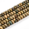 Natural Verdite Stone Beads Strands G-T140-72A-4