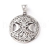Tibetan Style 304 Stainless Steel Pendants X-STAS-P305-63AS-1