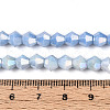 Electroplate Bicone Glass Beads Strands EGLA-T021-6mm-16-09-4