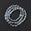 Transparent Electroplate Glass Beads Strands EGLA-E030-01L-3