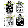 Wooden Pendant Decoration HJEW-WH0074-016-2