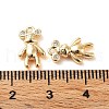 Rack Plating Brass Micro Pave Cubic Zirconia Pendants KK-K333-85G-3