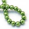 Baking Painted Pearlized Glass Pearl Round Bead Strands X-HY-Q003-6mm-13-4