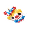 April Fool Glass Seed Beaded Joker Pendants PALLOY-MZ00587-3