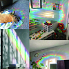 Gorgecraft Waterproof PVC Colored Laser Stained Window Film Adhesive Stickers DIY-WH0256-052-5