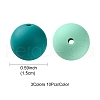 30Pcs 3 Colors Silicone Beads Round Rubber Bead 15MM Loose Spacer Beads for DIY Supplies Jewelry Keychain Making SIL-FS0001-01E-4