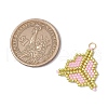 MIYUKI Glass Seed Beaded Clover Pendants PALLOY-MZ00625-03-2