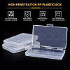 Transparent Plastic Bead Containers CON-BC0006-06C-6