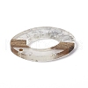 Transparent Resin & Walnut Wood Pendants RESI-M027-01K-3