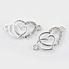 Alloy Rhinestone Links connectors X-ALRI-Q065-23S-1