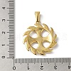 PVD Vacuum Plating 304 Stainless Steel Pendants STAS-B069-15G-3