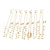 PVD Vacuum Plating 304 Stainless Steel Stud Earring and Pendant Necklace Set SJEW-C002-01G-1