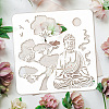 PET Hollow Out Drawing Painting Stencils DIY-WH0391-0519-3