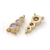 Brass Micro Pave Cubic Zirconia Chandelier Component Links X-ZIRC-E164-54G-1