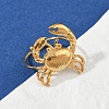 304 Stainless Steel Open Cuff Rings for Women RJEW-U061-01G-2