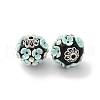 Handmade Resin Indonesia Round Beads IPDL-P005-24AS-03-2