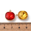 Ion Plating(IP) 304 Stainless Steel Rhinestone Pendants STAS-B090-01G-3