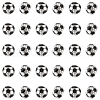 Unicraftale 30Pcs Large Hole FootBall/Soccer Ball Alloy Enamel European Beads MPDL-UN0001-01-1