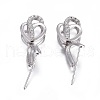 Anti-Tarnish Rhodium Plated 925 Sterling Silver Pendant Bails STER-L058-011P-1