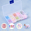1500Pcs 20 Colors Handmade Lampwork Beads LAMP-TA0001-14-14