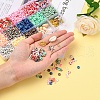 2600Pcs Disc/Flat Round Polymer Clay Beads DIY-YW0003-03-12