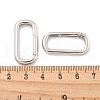 Rack Plating Brass Spring Gate Clasps KK-Q814-14P-3