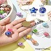 50Pcs UV Plating Plastic Beads SACR-CJ0001-69-9