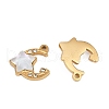 304 Stainless Steel Resin Charms STAS-L290-40G-2