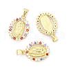 Brass Micro Pave Cubic Zirconia Pendants KK-I657-32G-A-6