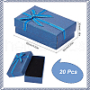SUNNYCLUE 20Pcs Rectangle Paper Storage Gift Boxes with Bowknot CON-SC0001-17A-2