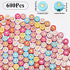 SOFPLATE 600Pcs Opaque Acrylic Beads PACR-SP0001-02A-2