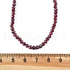 Natural Garnet Beaded Necklaces NJEW-K114-B-A04-5