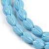 Synthetic Coral Dyed Carved Beads Strands CORA-K009-02-3