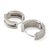 Brass Micro Pave Cubic Zirconia Hoop Earrings for Women EJEW-D086-06P-2