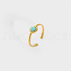 Round Synthetic Turquoise Ring RE0244-1-2