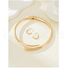 Teardrop Alloy Necklaces & Cuff Earring Sets FS-WGCF282-01-5