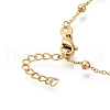 304 Stainless Steel with Cubic Zirconia Link Bracelets STAS-Z103-02G-02-3